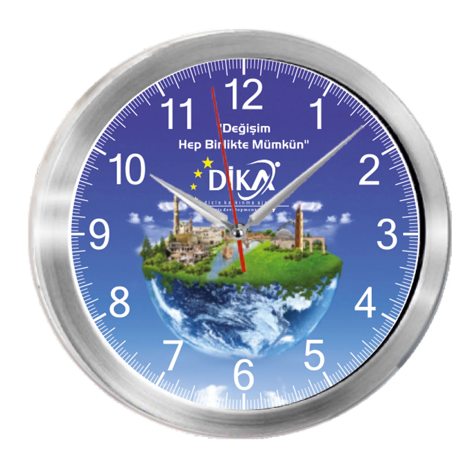 TRİTON091 Metal Kasa Duvar Saati (350 mm) – görsel 2